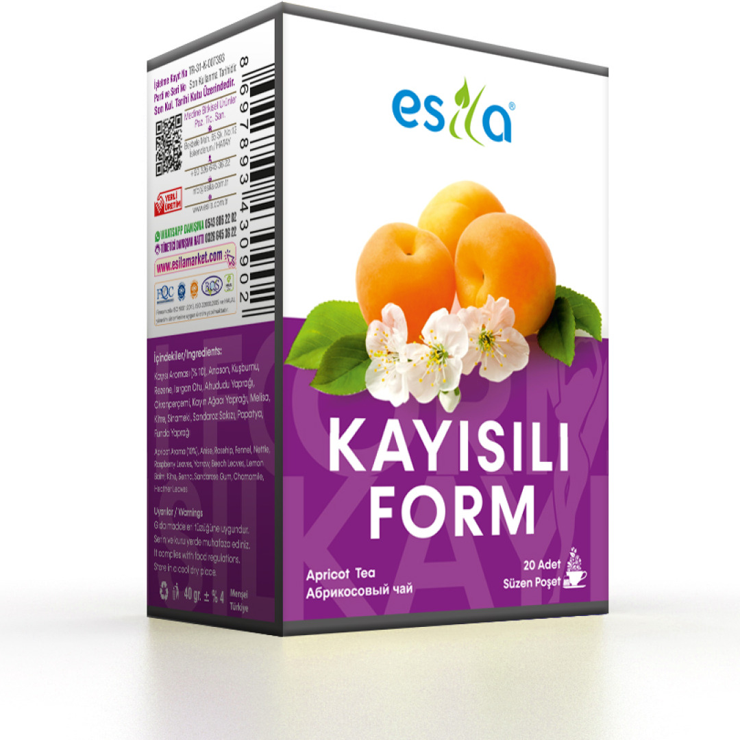 Kayısılı Form 20li Sallama Çay